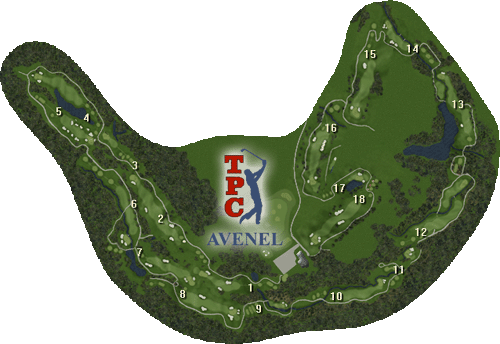 TPC Avenel Course Map