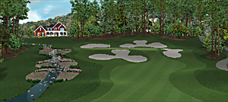 Rolling Evergreen’s Hole 18